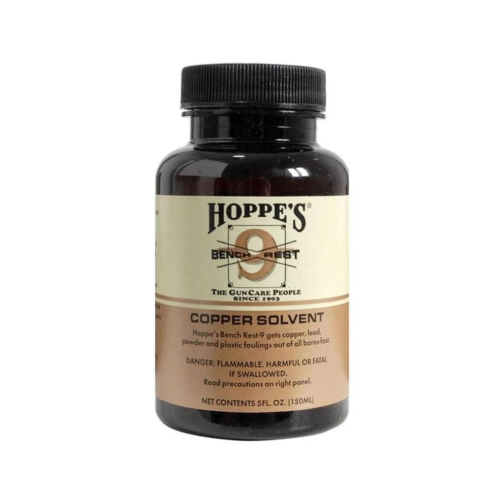 Solvent - Hoppe's Bench Rest 9 Copper Gun Bore Cleaner - 5oz