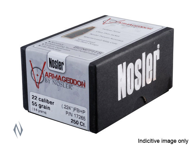 Proj - 22cal Nosler 55gn Varmageddon TIP - 500