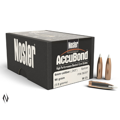 Proj - 6mm Nosler 90gn Accubond - 50