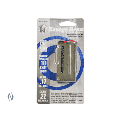 Magazine - Savage 17HMR/22MAG Stainless Steel - 10 Shot