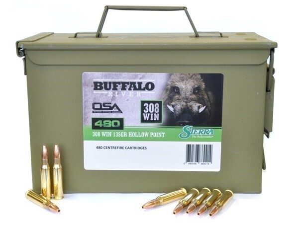 Ammo - 308Win - ADI/OSA 135gr Sierra HP / Each