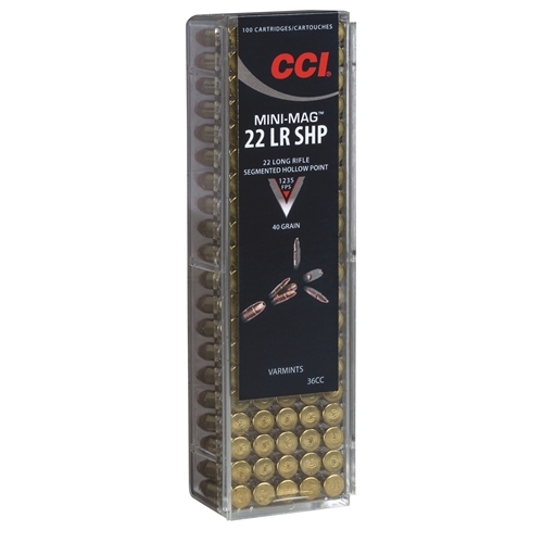 Ammo - 22LR - CCI 40gr Mini Mag Segmented HP / 100pk