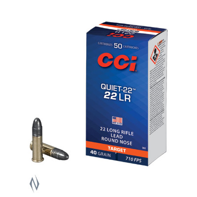 Ammo - 22LR - CCI 40gr Quiet LRN / 50PK