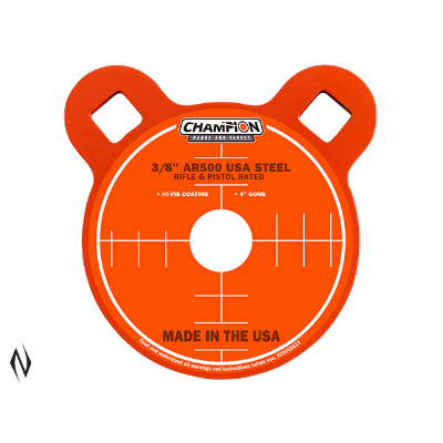 Target - Champion AR500 Centrefire  Rifle Steel Target Gong 3/8