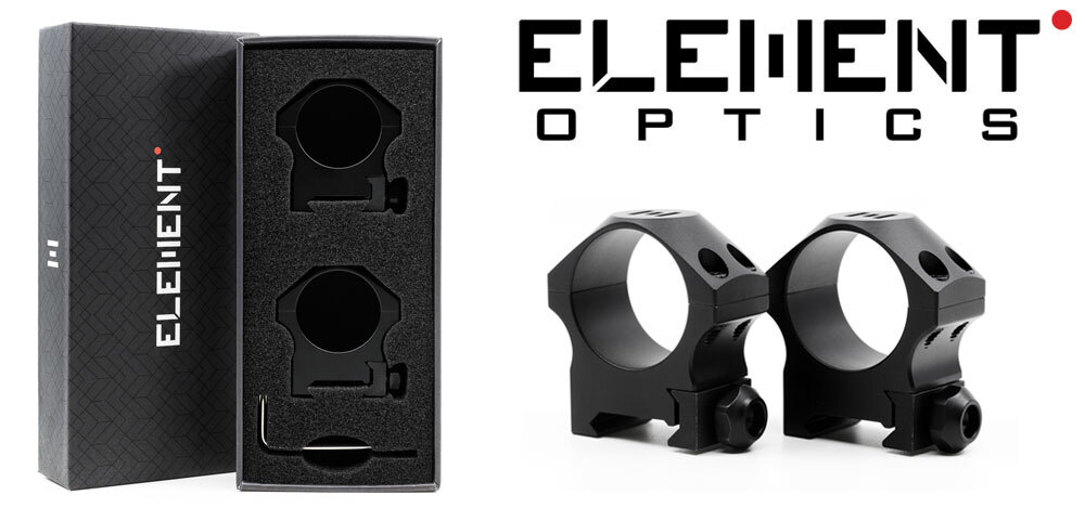 Rings - Element Accu-Lite Mounts - 34mm - High 31mm