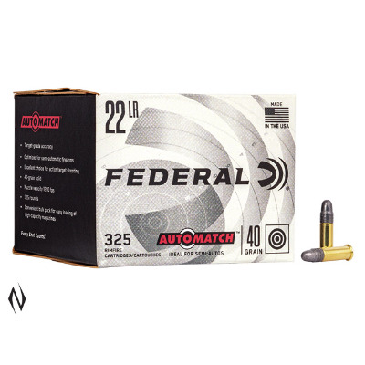 Ammo - .22LR - Federal 40gr Automatch / 325pk