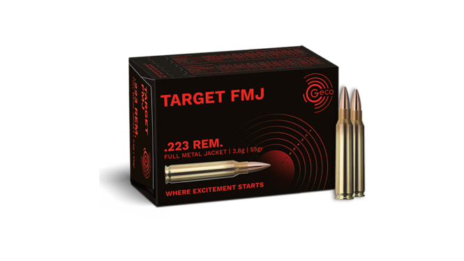 Ammo - 223Rem - Geco 55gr Target FMJ / 50pk