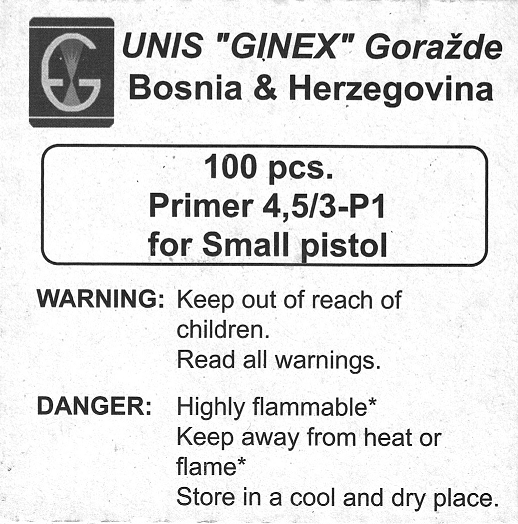 Primer - Ginex SP / 1000pk 