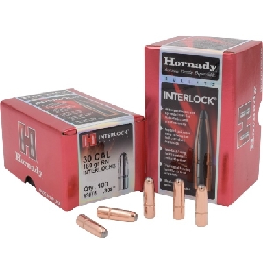 Projectile - 30cal - Hornady 180gr SP RN / 100pk