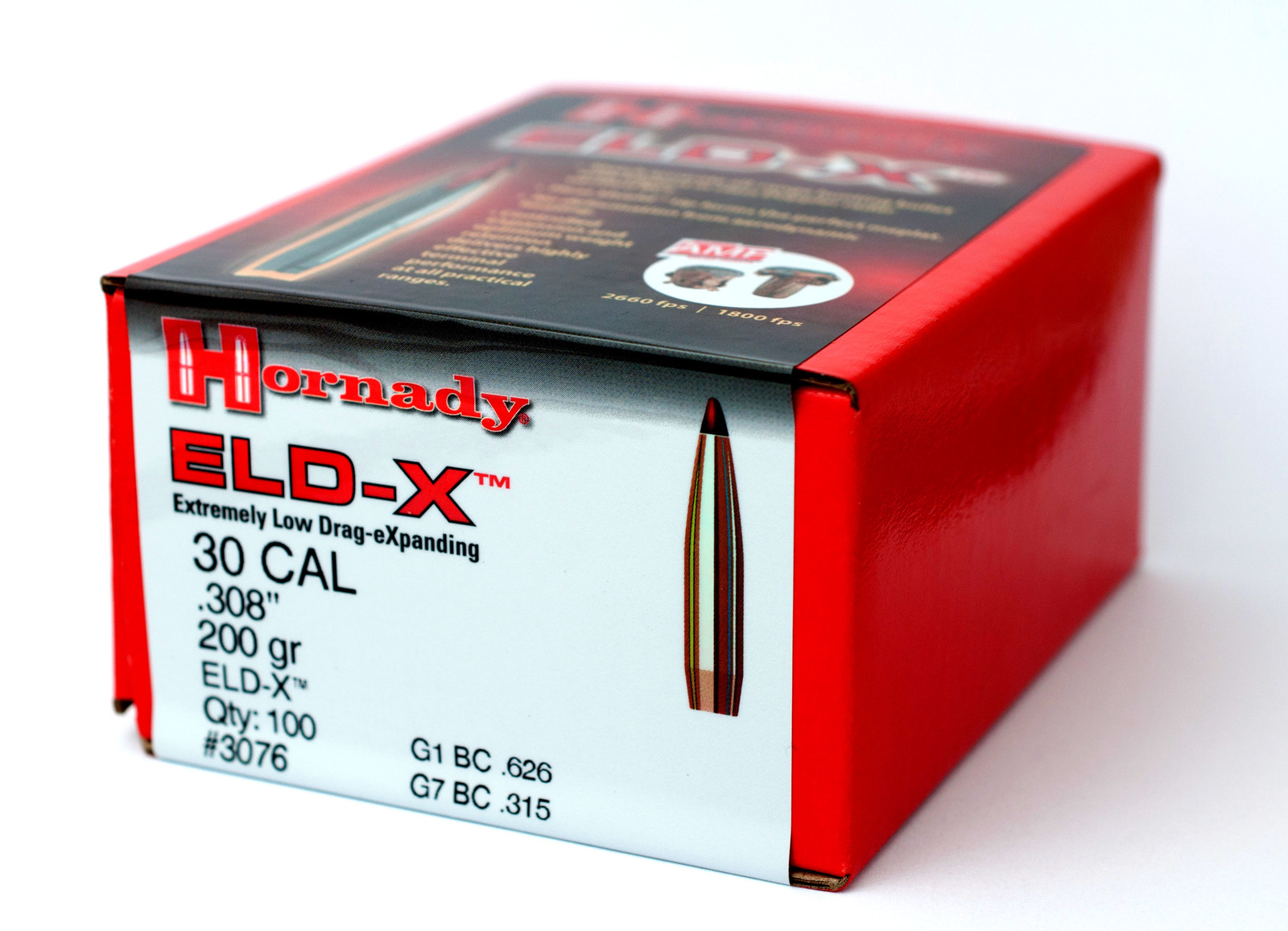 Projectile - 30cal - Hornady 200gr ELD-X / 100pk