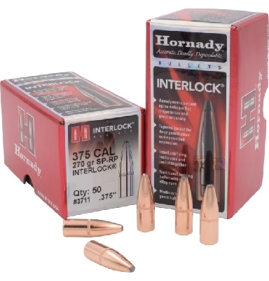 Projectile - 375cal - Hornady 270gr SP-RP Interlock / 50pk