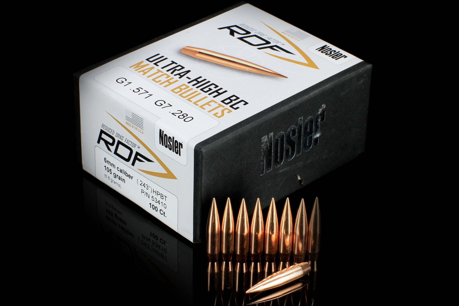 Projectile - 6mm -  Nosler 105gr RDF HPBT / 100pk
