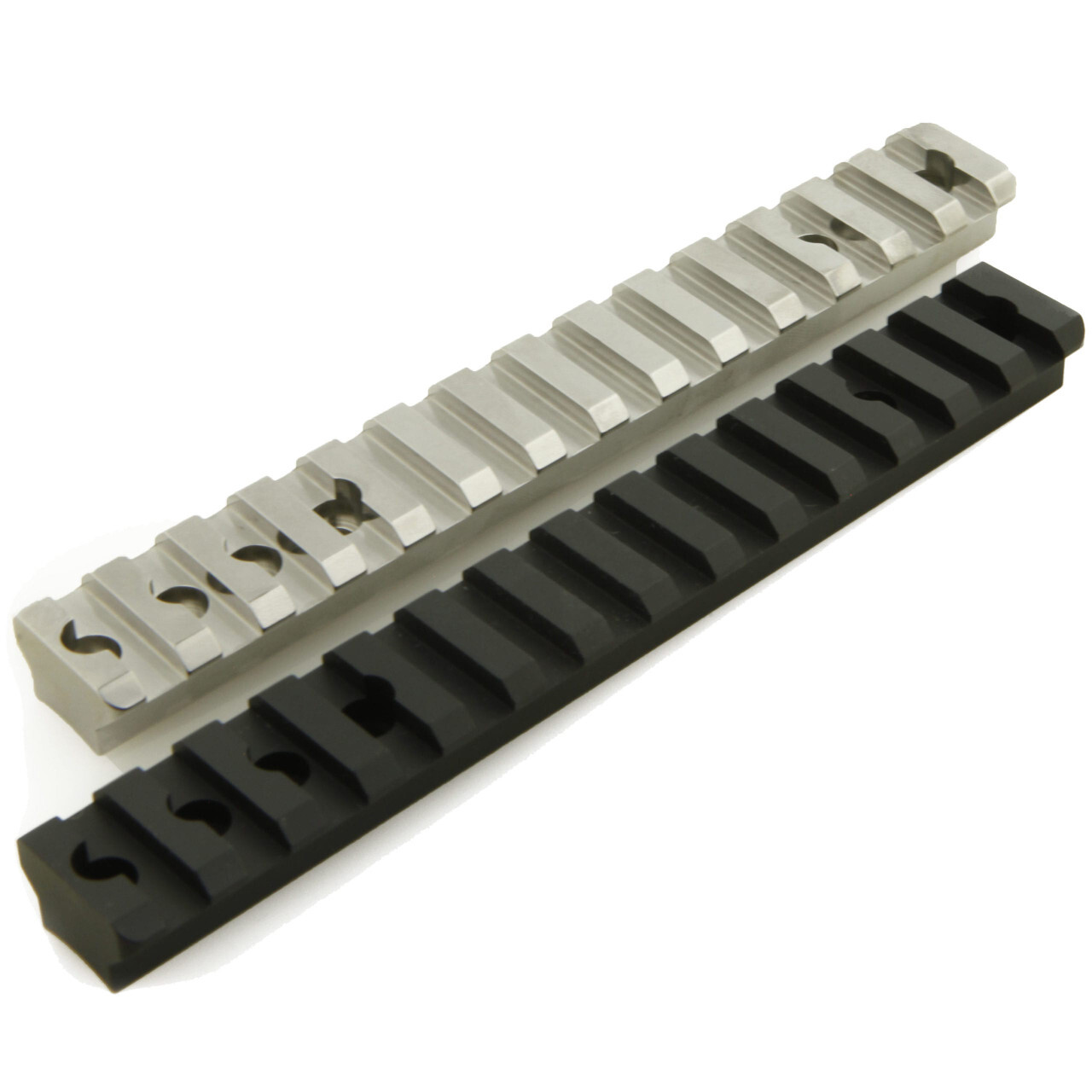 BAT Picatinny Rail, SS, 20MOA, Silver, for 1.35