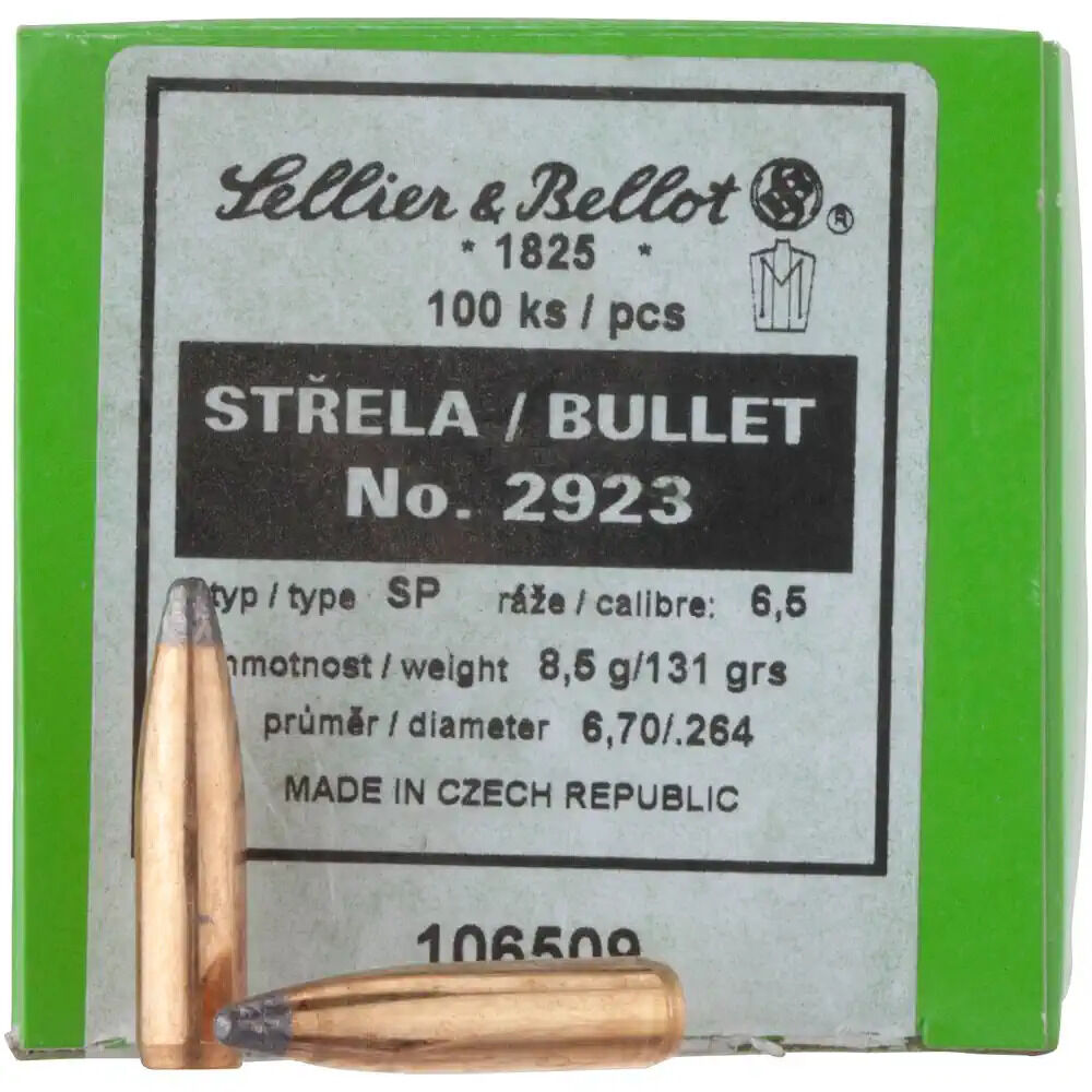 Projectile - 6.5mm - S&B 131gr Soft Point / 100pk