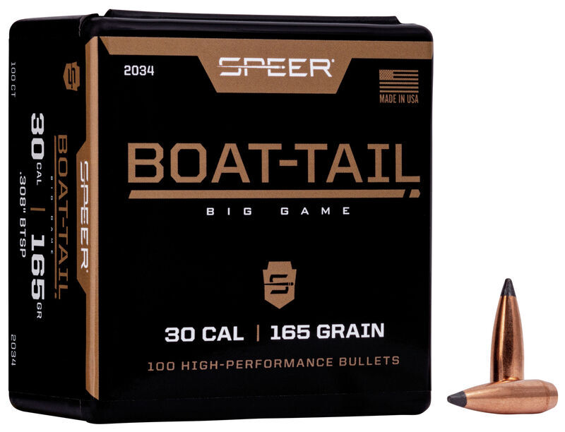 Proj - 30cal - Speer 165gr BTSP / 100pk
