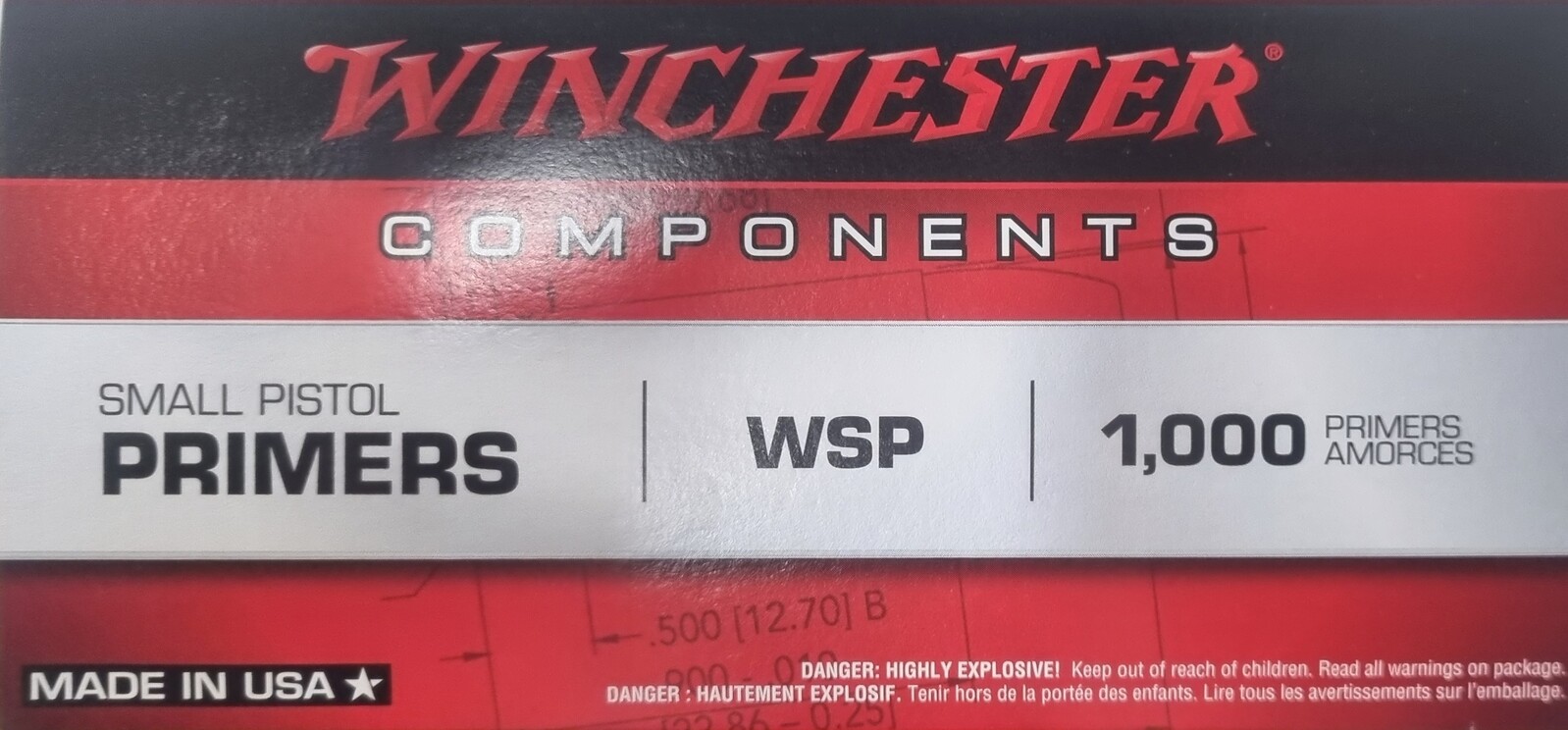 Primers - Winchester SP / 1000pk