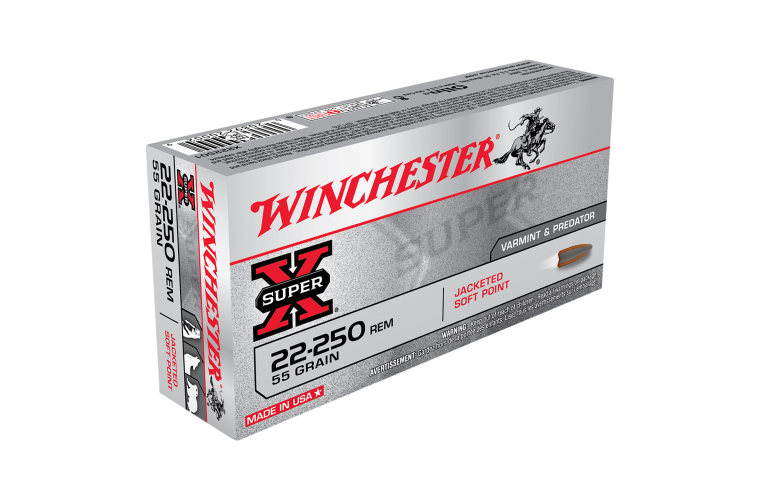 Ammo - 22-250Rem - Winchester 55gr Varmint-X / 20pk